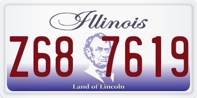 IL license plate Z687619