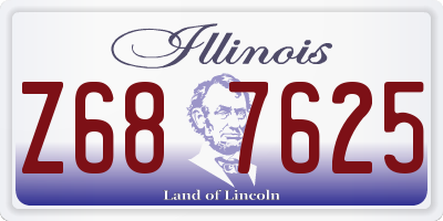 IL license plate Z687625