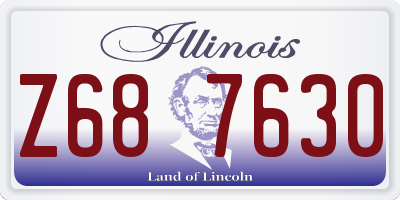 IL license plate Z687630