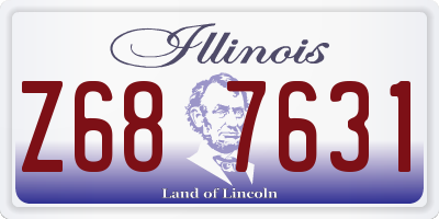 IL license plate Z687631