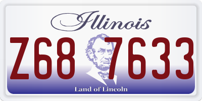 IL license plate Z687633