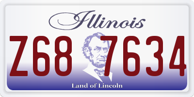 IL license plate Z687634