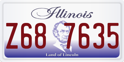 IL license plate Z687635