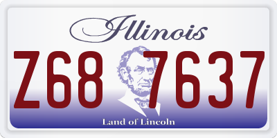IL license plate Z687637