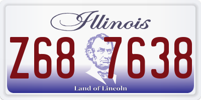 IL license plate Z687638