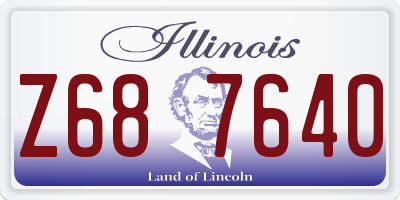 IL license plate Z687640