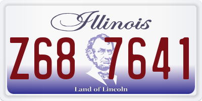 IL license plate Z687641