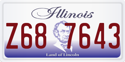 IL license plate Z687643