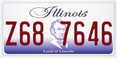 IL license plate Z687646