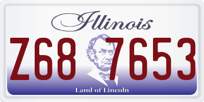 IL license plate Z687653