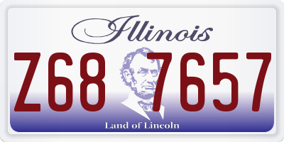 IL license plate Z687657