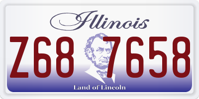IL license plate Z687658