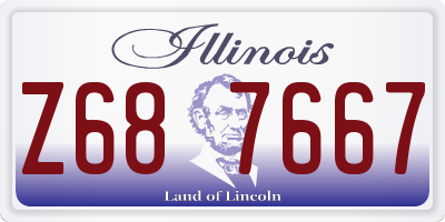IL license plate Z687667