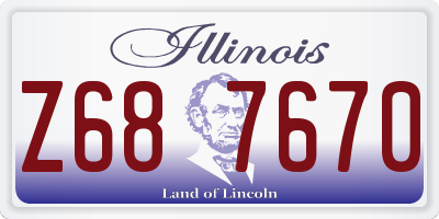 IL license plate Z687670