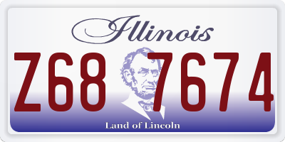 IL license plate Z687674
