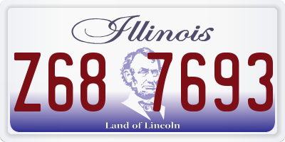 IL license plate Z687693