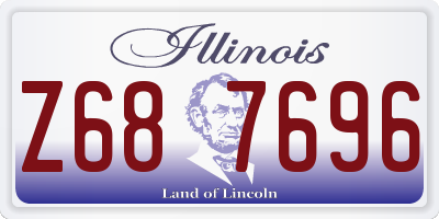 IL license plate Z687696