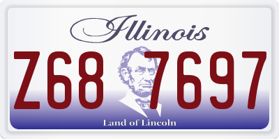 IL license plate Z687697