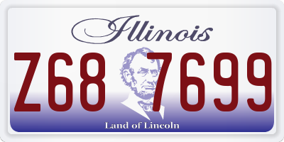 IL license plate Z687699