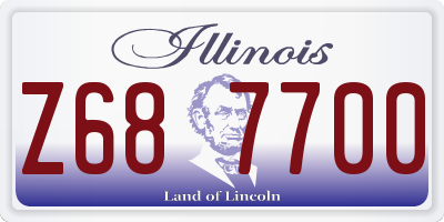 IL license plate Z687700