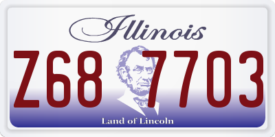 IL license plate Z687703