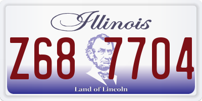 IL license plate Z687704