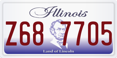 IL license plate Z687705