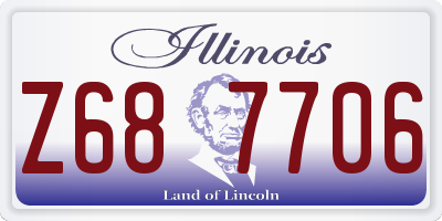 IL license plate Z687706