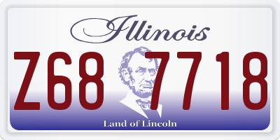 IL license plate Z687718