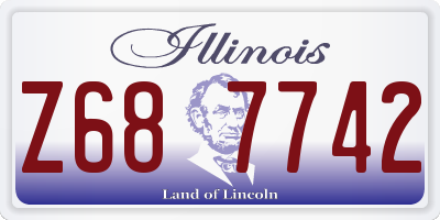 IL license plate Z687742