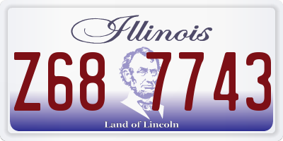 IL license plate Z687743