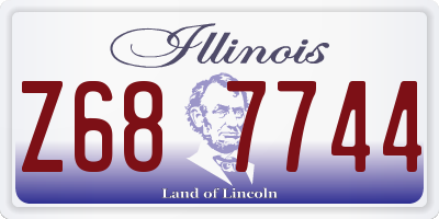 IL license plate Z687744