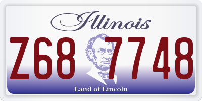 IL license plate Z687748