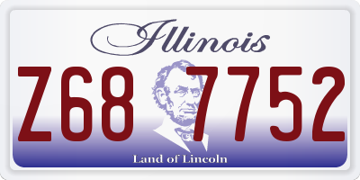 IL license plate Z687752