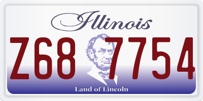 IL license plate Z687754