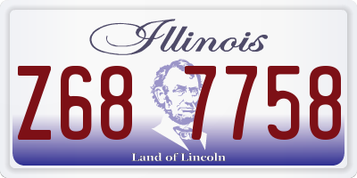 IL license plate Z687758