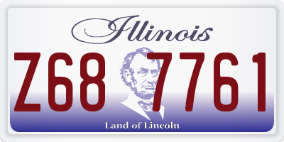 IL license plate Z687761