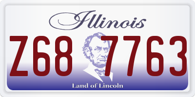 IL license plate Z687763