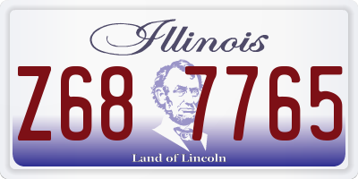 IL license plate Z687765