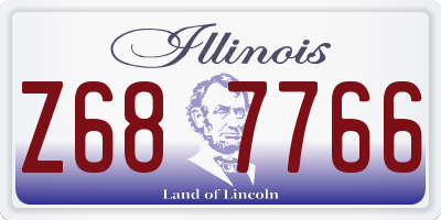 IL license plate Z687766