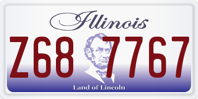 IL license plate Z687767