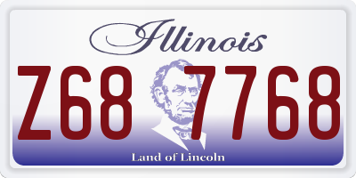 IL license plate Z687768