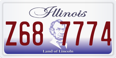 IL license plate Z687774