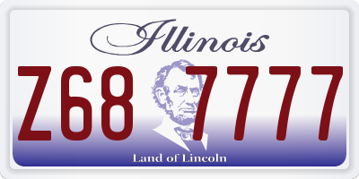 IL license plate Z687777