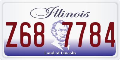 IL license plate Z687784