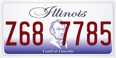 IL license plate Z687785