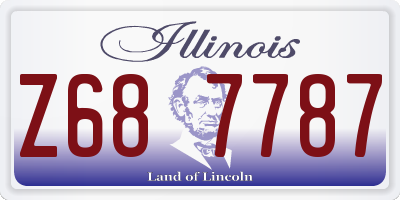 IL license plate Z687787