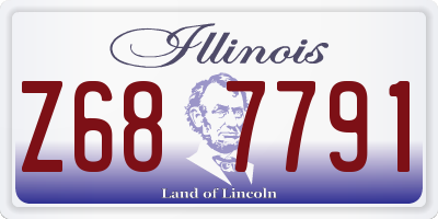 IL license plate Z687791