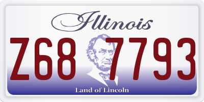 IL license plate Z687793
