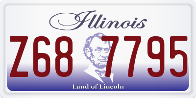 IL license plate Z687795